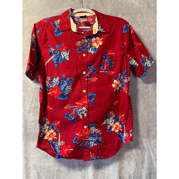 Star Wars Hawaiian Shirt Darth Vader Short Sleeve Button Down Mens Small Aloha - Picture 4 of 14